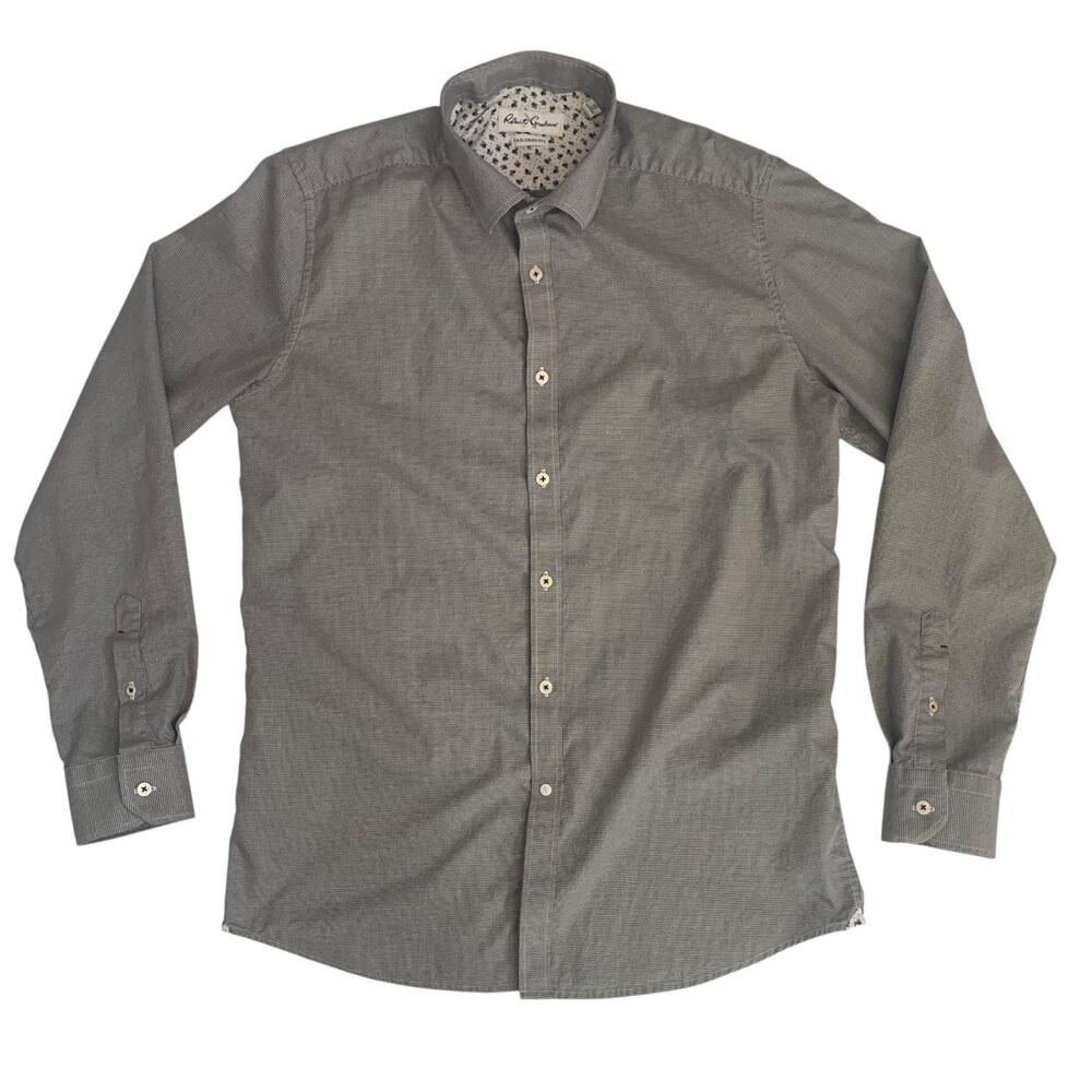 Robert X Graham Men's Size 43-47 Button Up Tailored Fit Long Sleeve Shirt